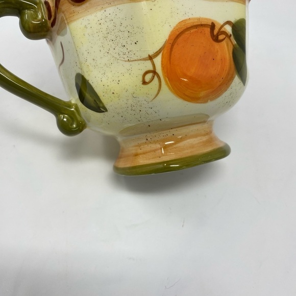 Medici Hand Painted Footed Coffee Mug - Picture 5 of 6